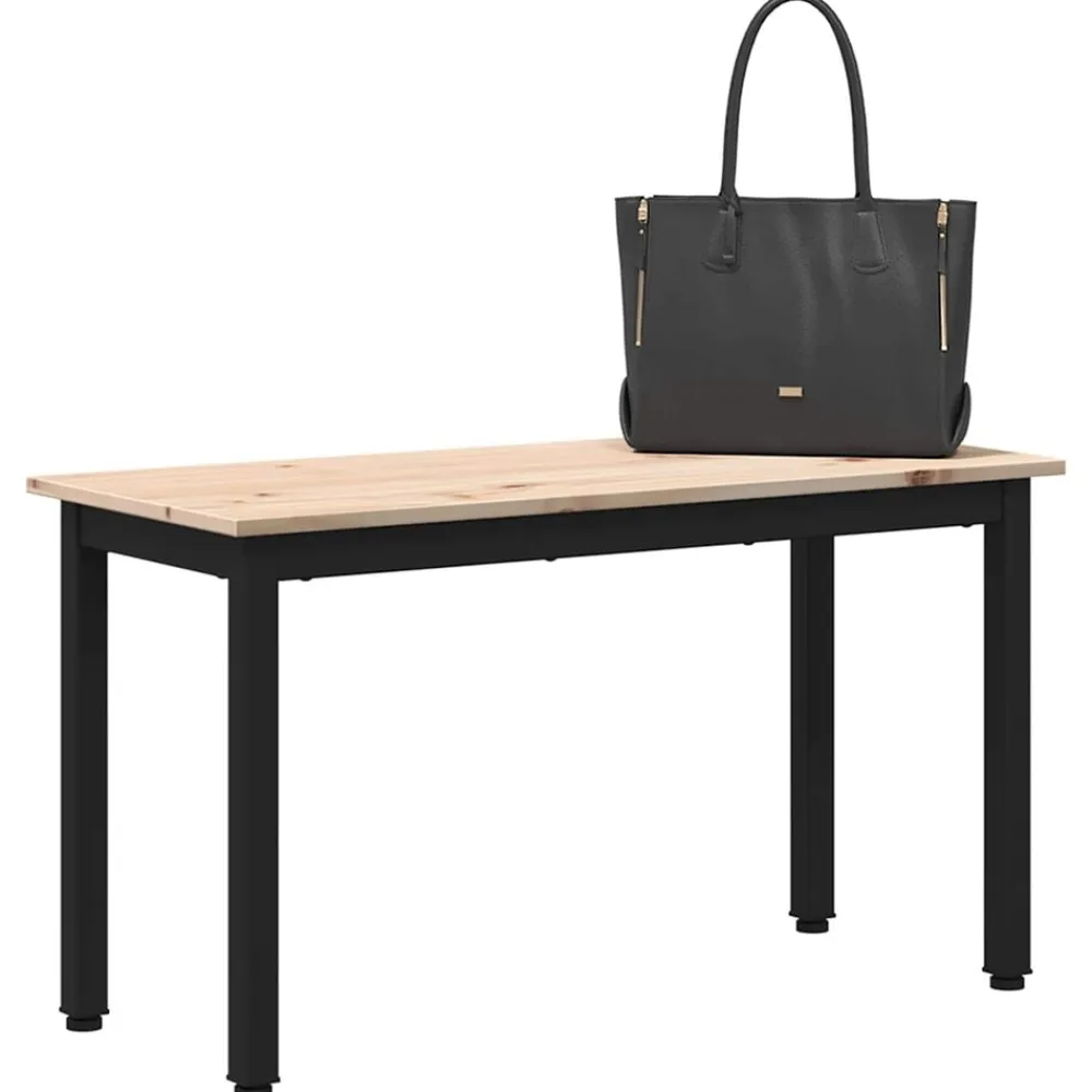 vidaXL Banco 80 x 35 x 45 cm Madera de pino macizo Natural Hot