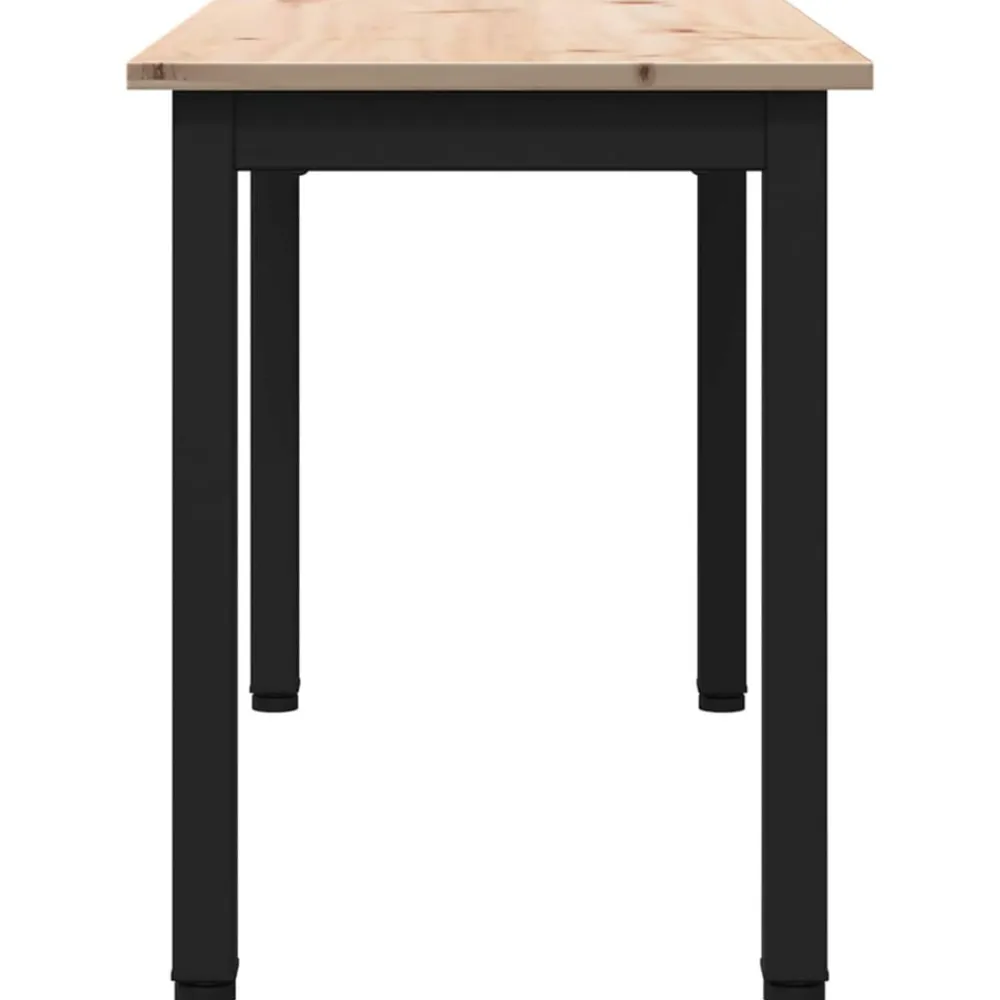 vidaXL Banco 80 x 35 x 45 cm Madera de pino macizo Natural Hot