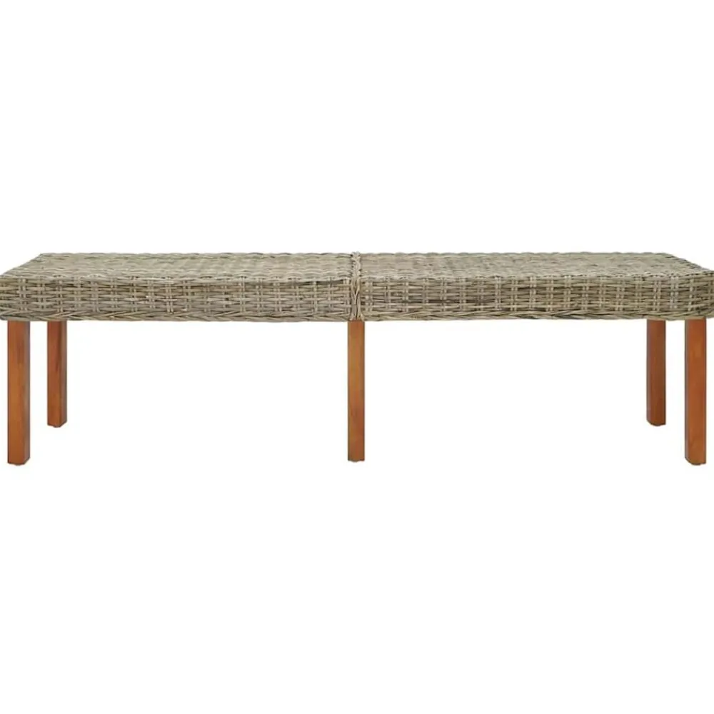 vidaXL Banco 160 x 35 x 45 cm Madera de mango maciza Natural Best