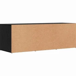 vidaXL Banco para zapatos con estante 102 x 35 x 35 cm Roble negro Outlet