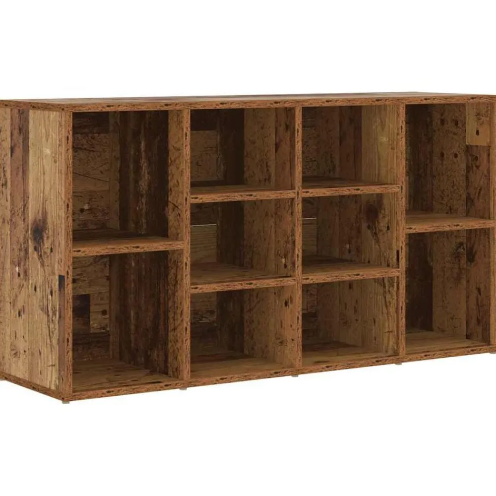 vidaXL Productos Del Hogar-Banco para zapatos con estante Madera vieja 103 x 30 x 54,5 cm