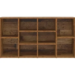 vidaXL Productos Del Hogar-Banco para zapatos con estante Madera vieja 103 x 30 x 54,5 cm