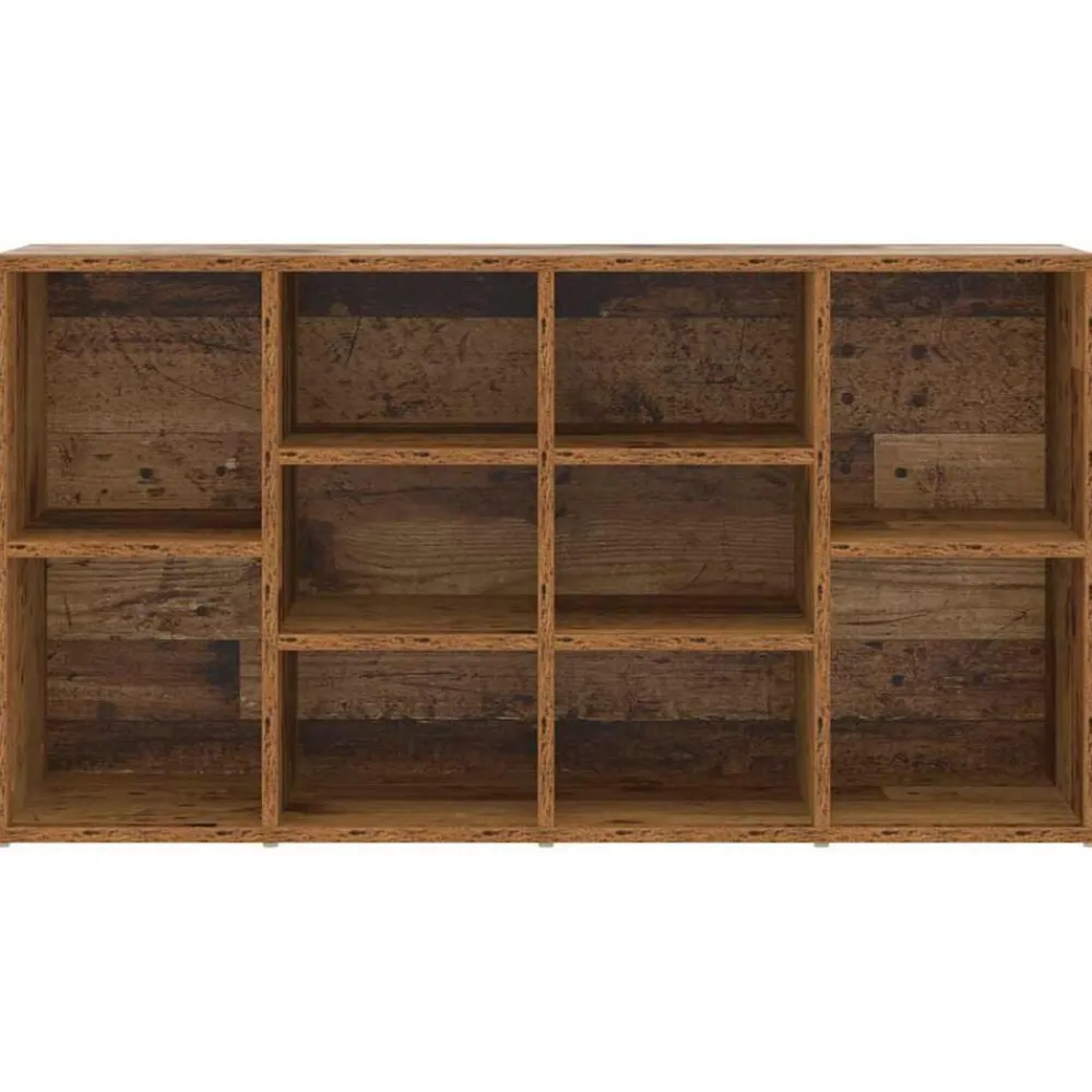 vidaXL Productos Del Hogar-Banco para zapatos con estante Madera vieja 103 x 30 x 54,5 cm