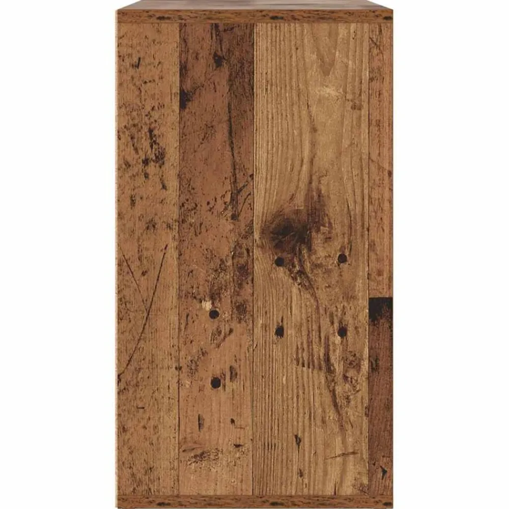 vidaXL Productos Del Hogar-Banco para zapatos con estante Madera vieja 103 x 30 x 54,5 cm