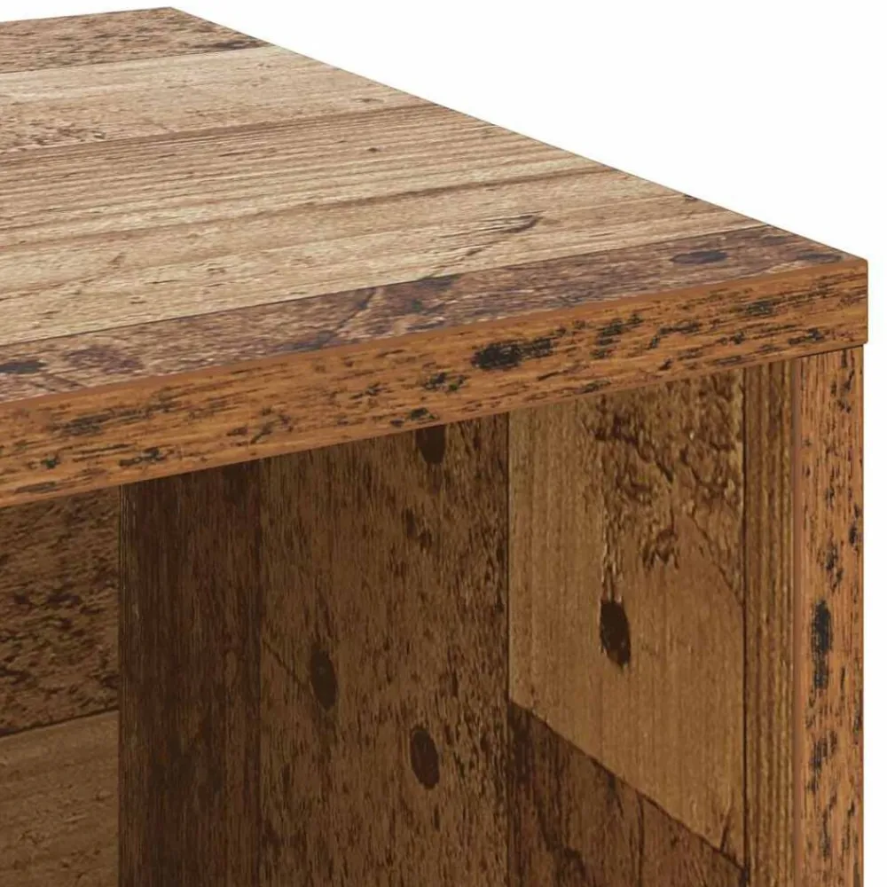 vidaXL Productos Del Hogar-Banco para zapatos con estante Madera vieja 103 x 30 x 54,5 cm