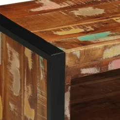vidaXL Banco para zapatos Multicolor Madera maciza recuperada Clearance