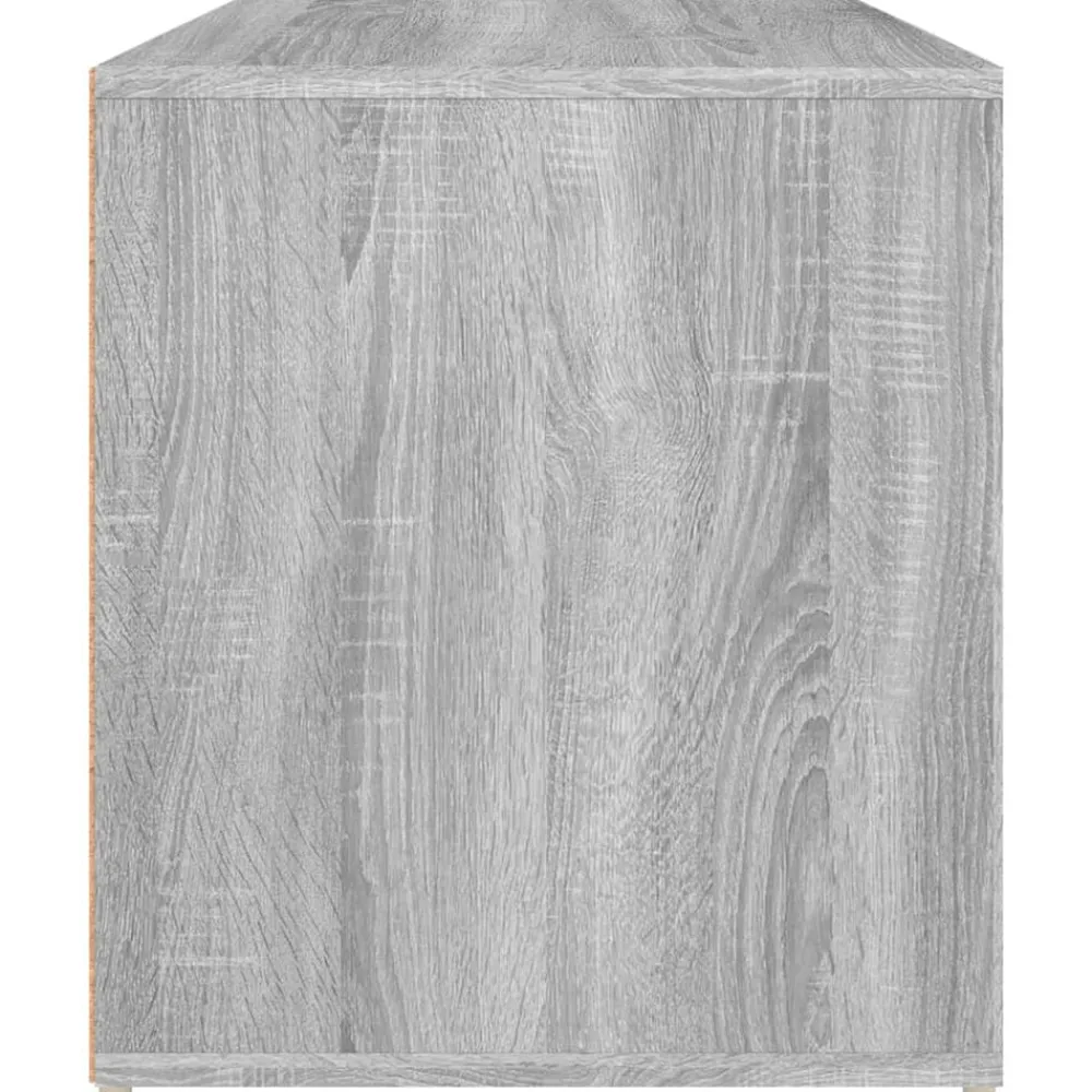 vidaXL Banco pasillo madera de ingeniería 80x40x45 cm Gris sonoma Clearance