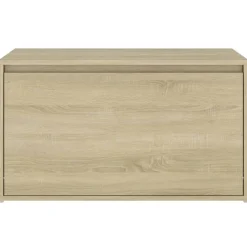 vidaXL Banco pasillo madera de ingeniería 80x40x45 cm Roble Sonoma Discount