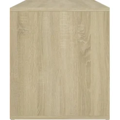 vidaXL Banco pasillo madera de ingeniería 80x40x45 cm Roble Sonoma Discount