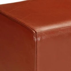 vidaXL Banco potro de gimnasio cuero auténtico marrón 160 cm Marrón oscuro Online