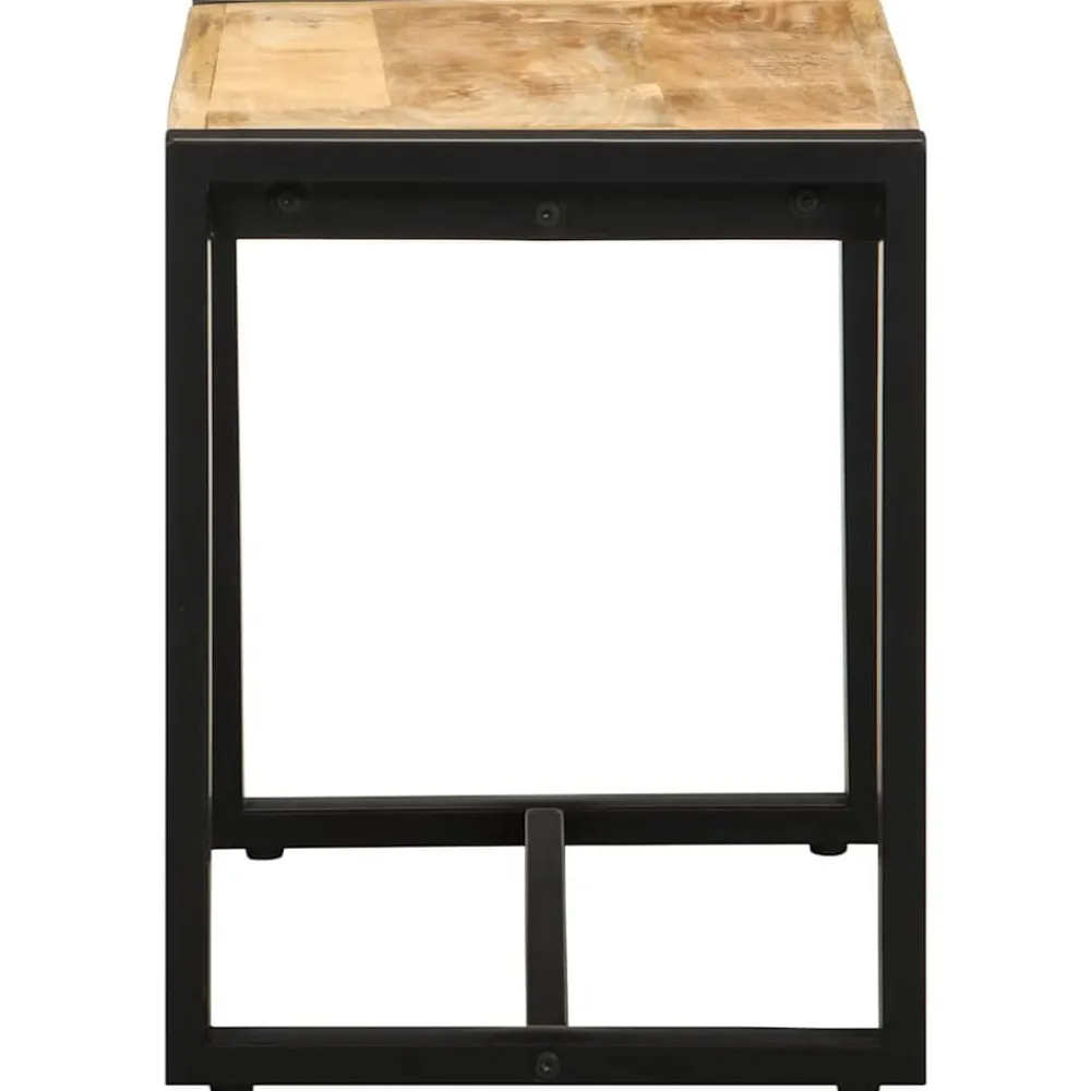 vidaXL Banco 60x35x45 cm madera maciza de mango rugoso Outlet