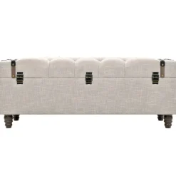vidaXL Bancos de almacenamiento 3 piezas madera y acero 112x37x45 cm New
