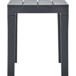 vidaXL Muebles De Jardín-Bancos de jardín 2 unidades plástico gris