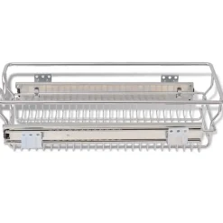vidaXL Bandejas de alambre extraíbles 2 unidades plateado 300 mm Sale