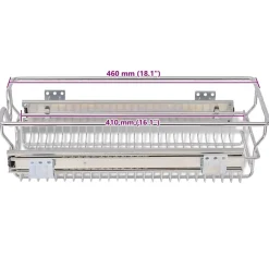 vidaXL Bandejas de alambre extraíbles 2 unidades plateado 300 mm Sale