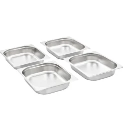 vidaXL Bandejas Gastronorm 4 unidades GN 1/2 65 mm acero inoxidable Sale