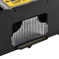 vidaXL Barajador de cartas automático negro 2 barajas