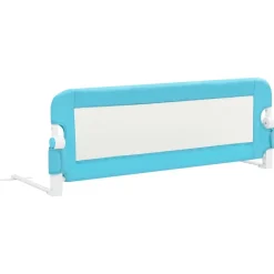 vidaXL Barandilla de seguridad cama de niño poliéster 120x42 cm Azul Sale