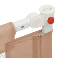 vidaXL Barandilla de seguridad cama de niño taupe tela 100x25 cm Taupé New