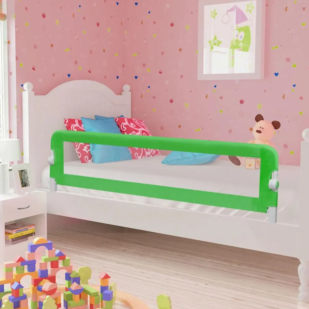Niños vidaXL Protección Para El Bebé-Barandilla de seguridad cama de niño poliéster 120x42 cm