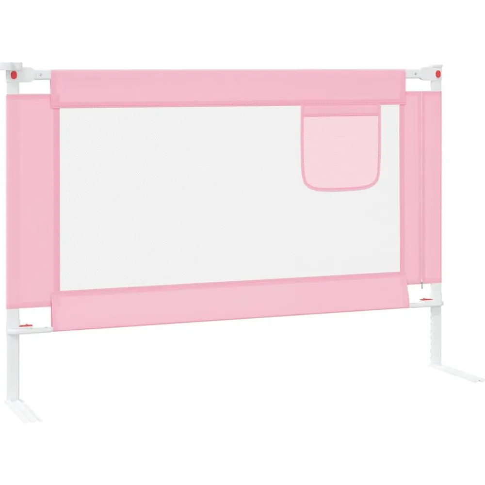 Niños vidaXL Protección Para El Bebé-Barandilla de seguridad cama de niño tela 100x25 cm