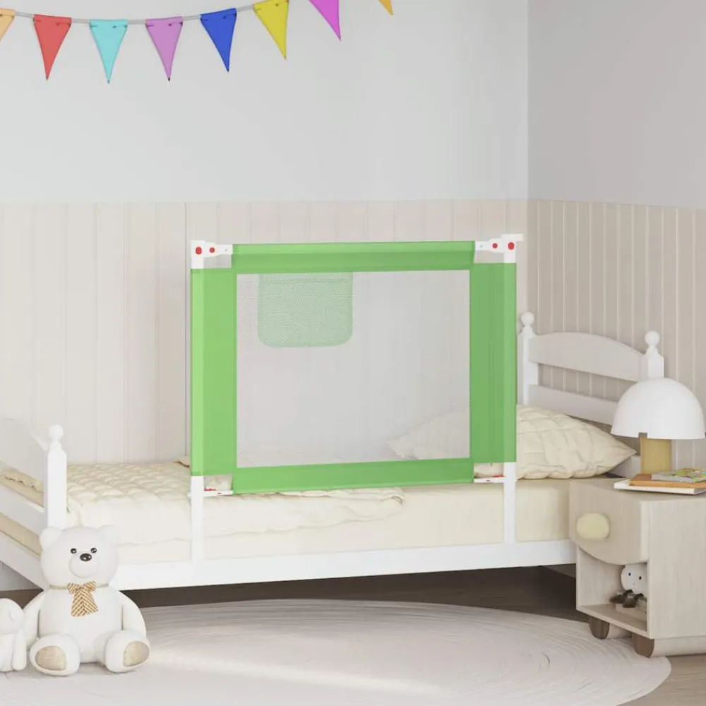 Niños vidaXL Protección Para El Bebé-Barandilla de seguridad cama de niño tela 90x25 cm
