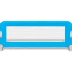 vidaXL Barandilla de seguridad cama de niño 102x42 cm Azul Clearance