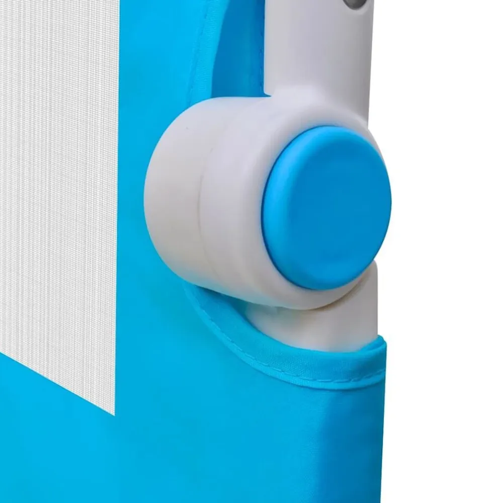 vidaXL Barandilla de seguridad cama de niño 102x42 cm Azul Clearance