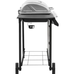 vidaXL Barbacoa de gas con 4 fogones Negro y plateado Online