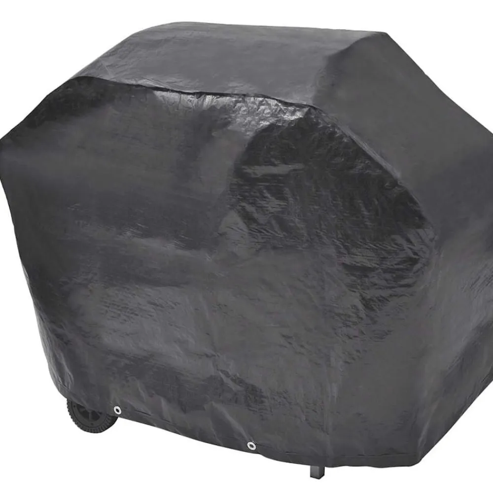 vidaXL Barbacoa grill de gas 6+1 quemadores negra y plateada Negro y plateado Sale