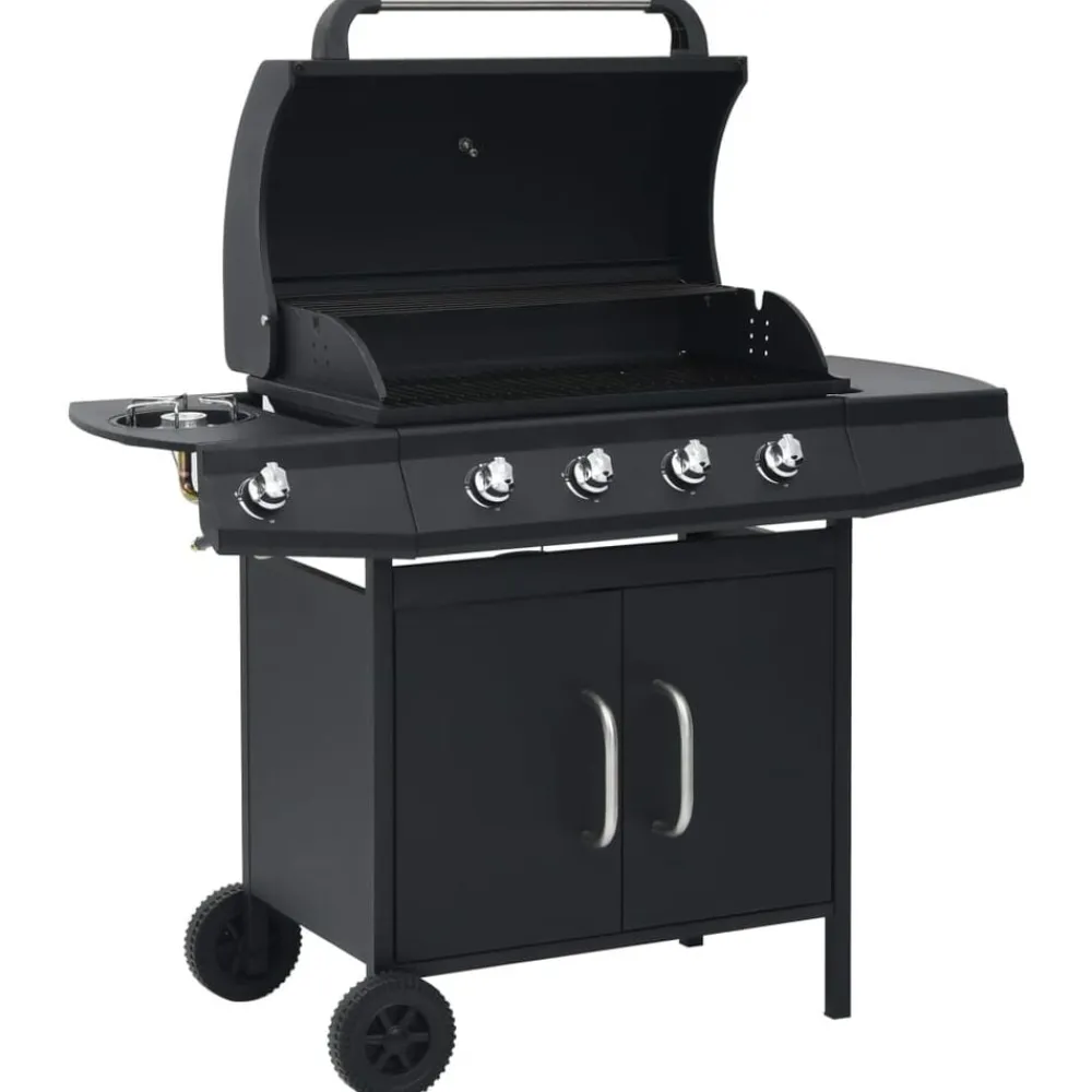 vidaXL Cocina Y Comedor-Barbacoa grill de gas 4+1 quemadores