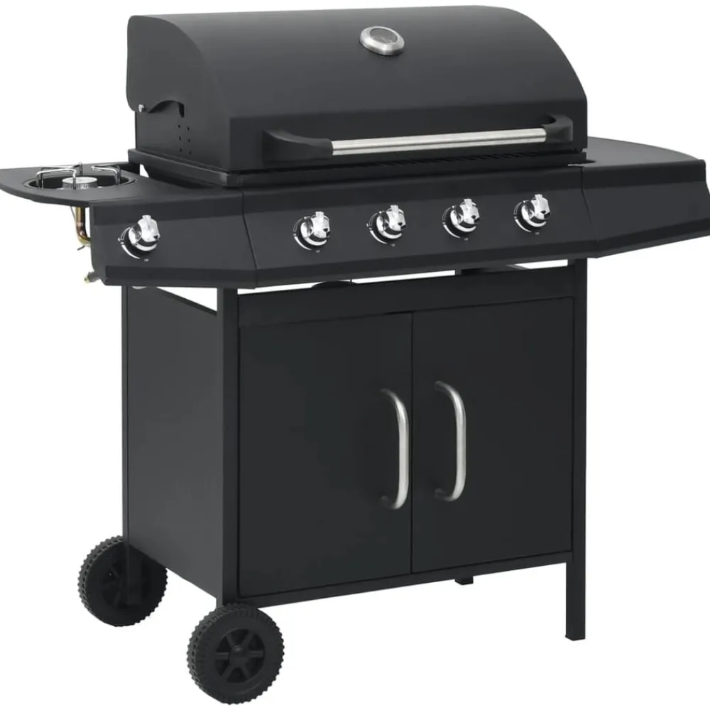 vidaXL Cocina Y Comedor-Barbacoa grill de gas 4+1 quemadores