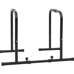 vidaXL Barra de Dips Manual Negro 116 x 66 x 74,5 cm Outlet