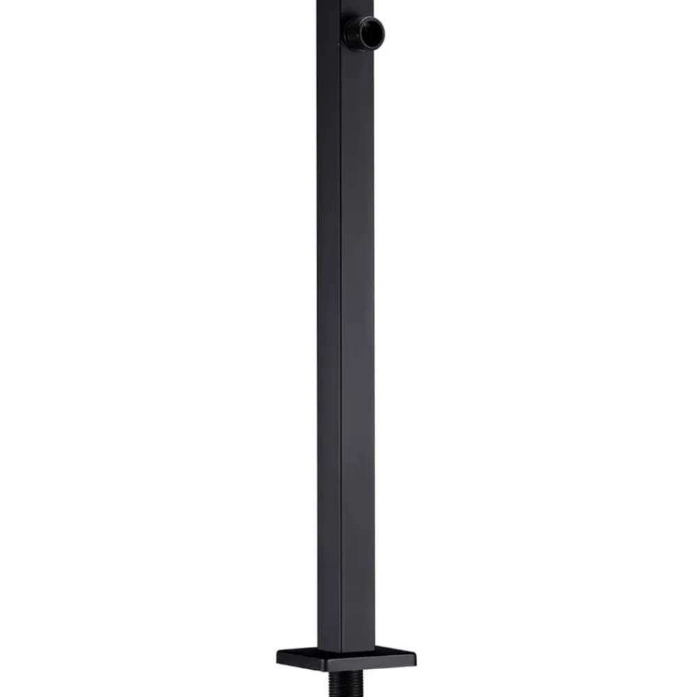 vidaXL Fontanería-Barra de soporte ducha cuadrada acero inox 201 40 cm