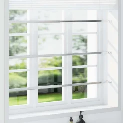 vidaXL Materiales De Construcción-Barras de seguridad ajustables para ventanas 3 uds 710-1200 mm