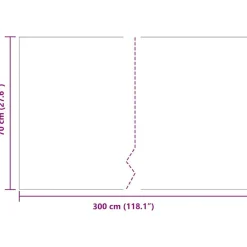 vidaXL Barrera antirraíces Negro 0,7 x 3 m Polietileno New