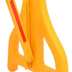 vidaXL Avisos-Barrera de tráfico plegable amarillo y negro 250x38x96 cm
