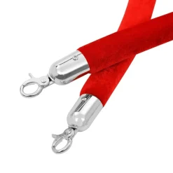 vidaXL Barrera portátil de colas VIP 3 pzas acero inoxidable Plateado