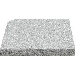 vidaXL Base de peso de sombrilla de granito cuadrada 25 kg Gris