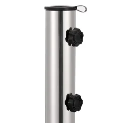 vidaXL Base de sombrilla de granito cuadrada 30 kg Negro Hot