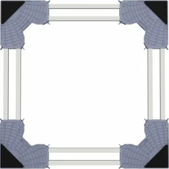 vidaXL Accesorios Para Electrodomésticos-Base para lavadora Manual Gris 67 x 67 x 12 cm Acero inoxidable