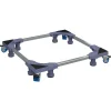 vidaXL Accesorios Para Electrodomésticos-Base para lavadora Manual Gris 66 x 66 x 12 cm Acero inoxidable