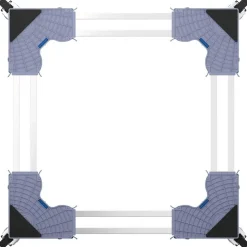 vidaXL Accesorios Para Electrodomésticos-Base para lavadora Manual Gris 67 x 67 x 12 cm Acero inoxidable