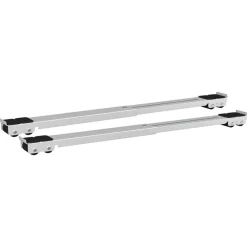 vidaXL Base para lavadora Manual 2 pcs Plateado 72 x 5 x 4,5 cm White New
