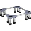 vidaXL Base para lavadora Gris 67 x 67 x 21,5 cm Acero inoxidable Clearance