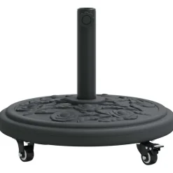 vidaXL Base para sombrilla Art Deco Negro Ø 45 x 39,5 cm Hierro Clearance