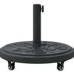 vidaXL Base para sombrilla Art Deco Negro Ø 45 x 39,5 cm Hierro Clearance