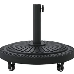 vidaXL Base para sombrilla Art Deco Negro Ø 45 x 39.5 cm Hierro Sale
