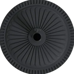 vidaXL Base para sombrilla Art Deco Negro Ø 45 x 39.5 cm Hierro Sale