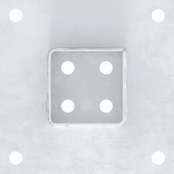 vidaXL Bases para postes cuadradas 4 uds. Plata 71x71 mm Plateado Best